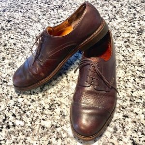 Brown Leather Oxfords with Goodyear Sole